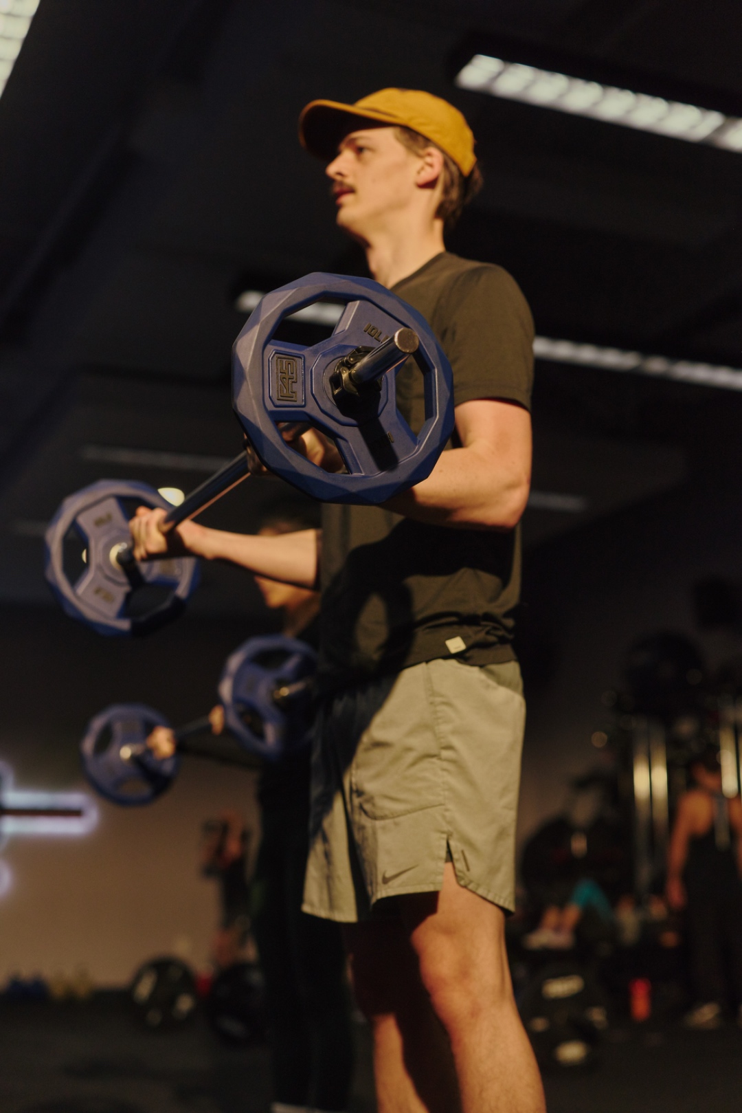 Woman performing HIIT training workout